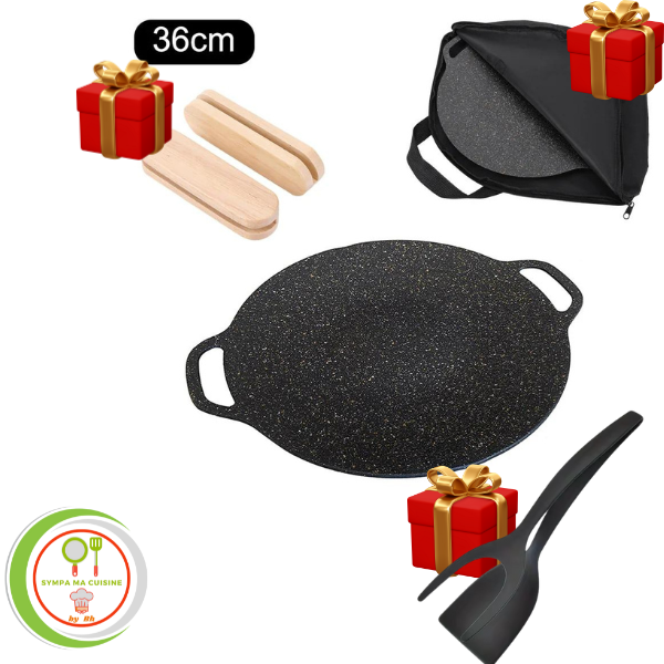 CoreAn-POELE™️ : La révolution culinaire coréenne à votre table - Plaque BBQ pour feux gaz et électriques sympamacuisine