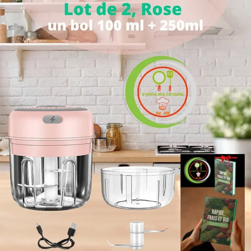 Instant-Hache™, un hachoir électrique puissant et ergonomique. sympamacuisine