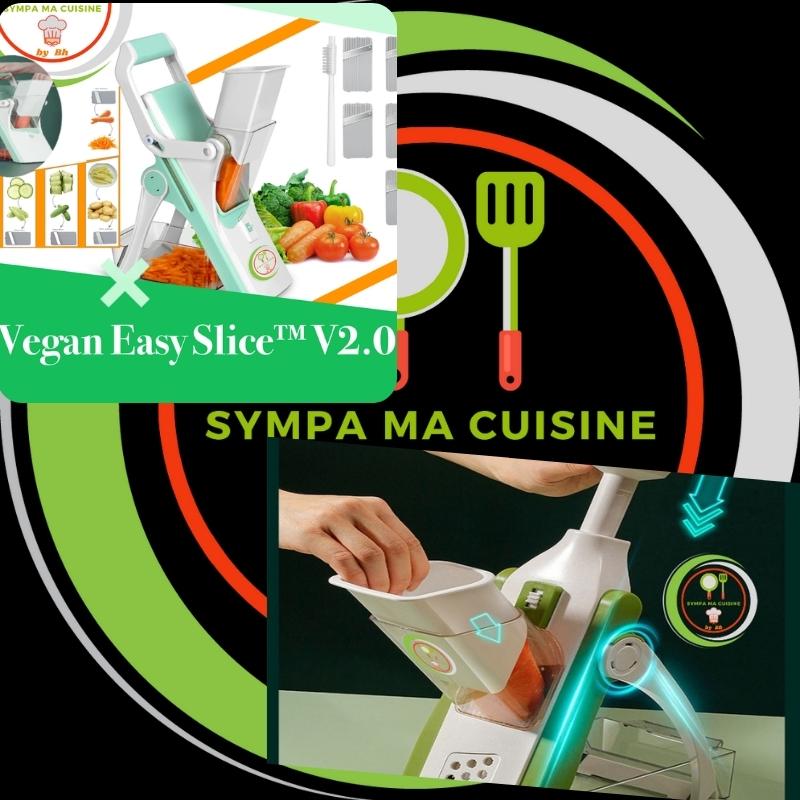 Vegan Easy Slice™, une trancheuse de qualité, la trancheuse à légumes efficace et innovante. - {{ sympamacuisine }}