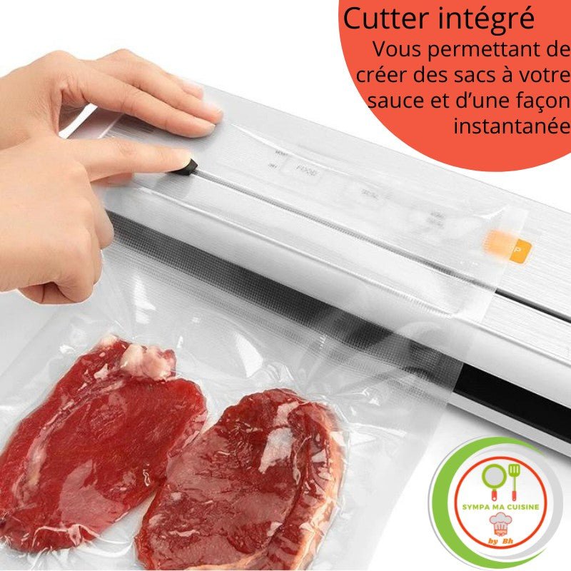 Le Vacuum Sealer™ Votre allié parfait pour une conservation optimale de tous vos aliments, pour une conservation sous vide pour de la viande, poissons et infusions en grande quantité.| Cuisine sympamacuisine