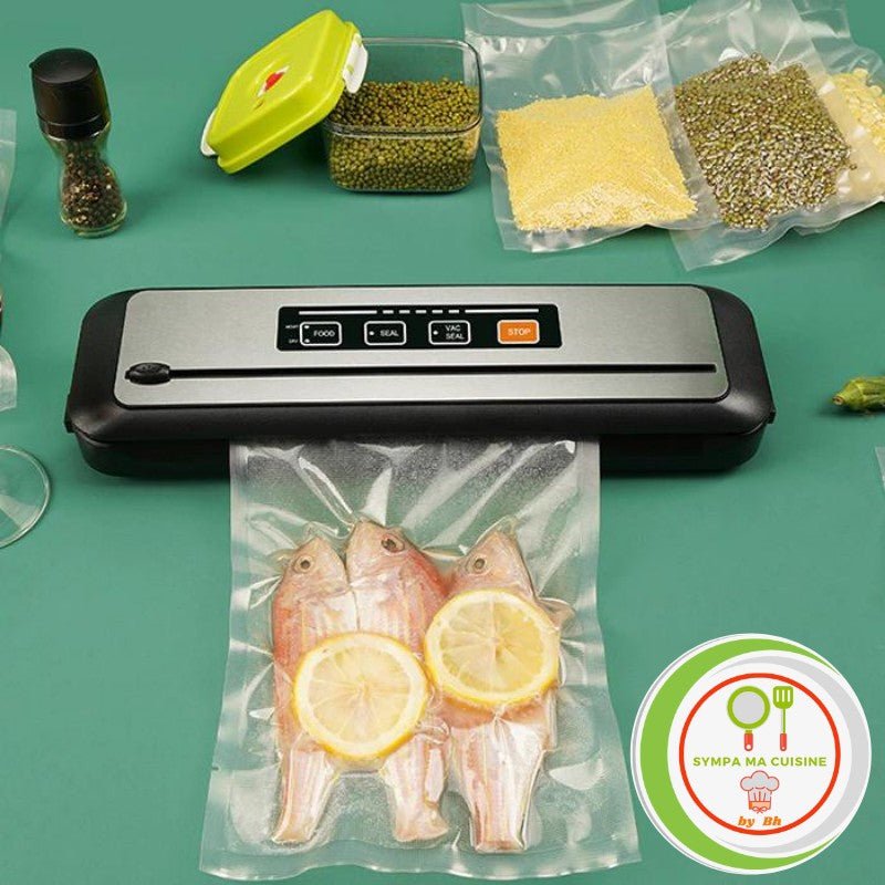Le Vacuum Sealer™ Votre allié parfait pour une conservation optimale de tous vos aliments, pour une conservation sous vide pour de la viande, poissons et infusions en grande quantité.| Cuisine sympamacuisine