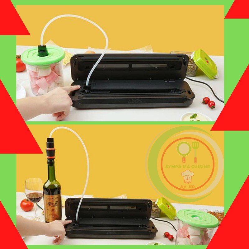Le Vacuum Sealer™ Votre allié parfait pour une conservation optimale de tous vos aliments, pour une conservation sous vide pour de la viande, poissons et infusions en grande quantité.| Cuisine sympamacuisine