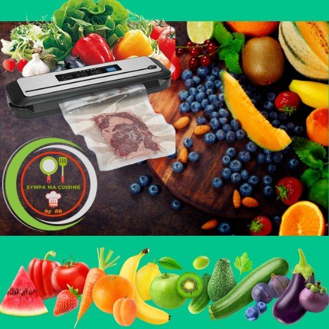 Le Vacuum Sealer™ Votre allié parfait pour une conservation optimale de tous vos aliments, pour une conservation sous vide pour de la viande, poissons et infusions en grande quantité.| Cuisine sympamacuisine