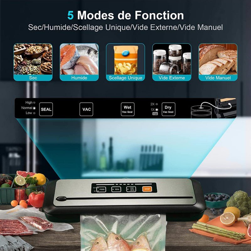 Le Vacuum Sealer™ Votre allié parfait pour une conservation optimale de tous vos aliments, pour une conservation sous vide pour de la viande, poissons et infusions en grande quantité.| Cuisine sympamacuisine