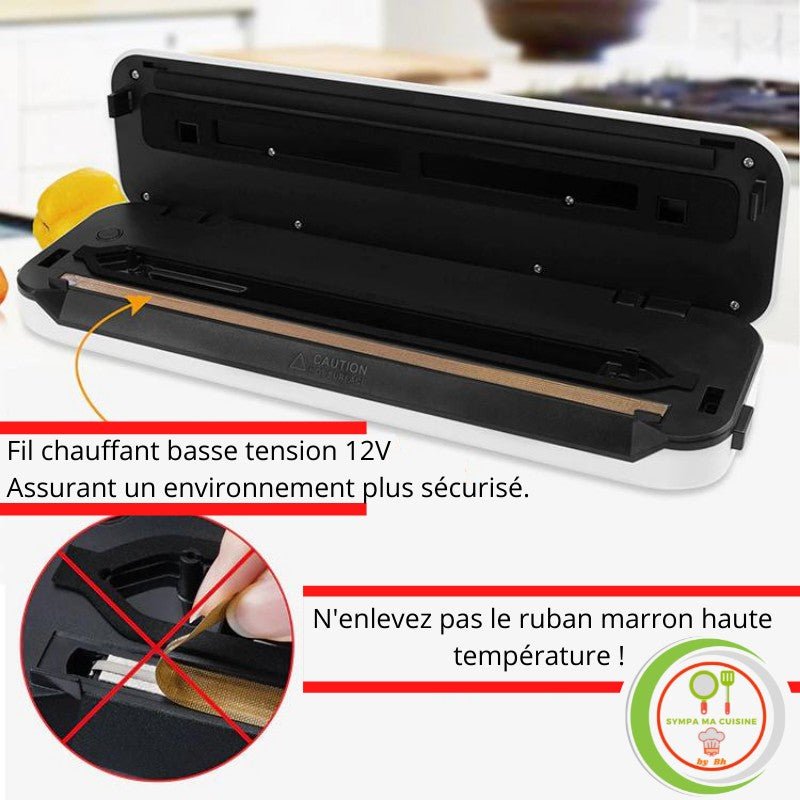 Le Vacuum Sealer™ Votre allié parfait pour une conservation optimale de tous vos aliments, pour une conservation sous vide pour de la viande, poissons et infusions en grande quantité.| Cuisine sympamacuisine