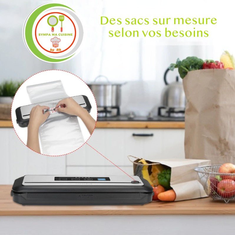 Le Vacuum Sealer™ Votre allié parfait pour une conservation optimale de tous vos aliments, pour une conservation sous vide pour de la viande, poissons et infusions en grande quantité.| Cuisine sympamacuisine