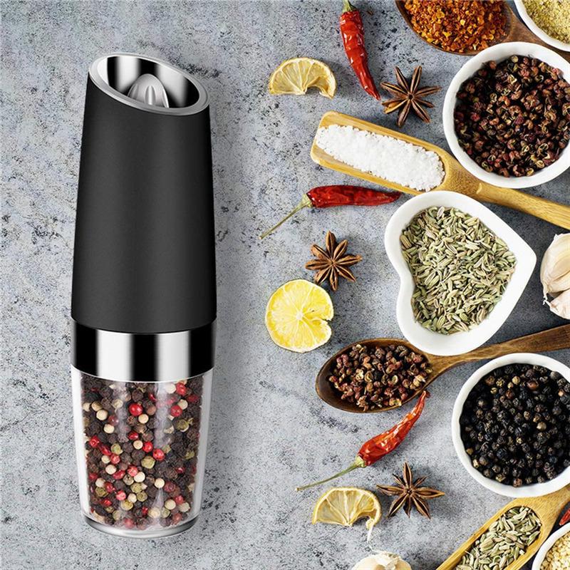 Magic mills vip pack™️ Set de deux moulins de cuisine électriques, adaptés pour moudre et saupoudrer sel, poivre et épices en tous genres. sympamacuisine