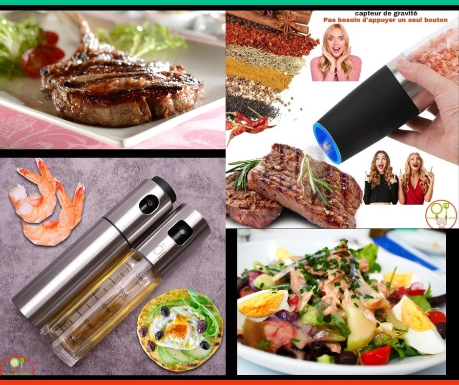 Magic mills vip pack™️ Set de deux moulins de cuisine électriques, adaptés pour moudre et saupoudrer sel, poivre et épices en tous genres. sympamacuisine