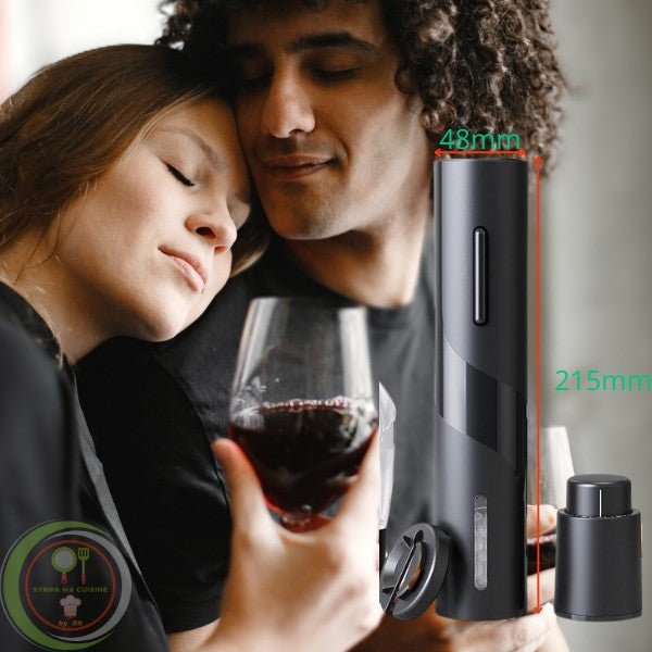 Open'bouteille™️ MéGA PaCk ; Tire bouchon électrique + Enlève capsule + Bouchon conservation longue durée + Verseur anti-goutte | TIRE-BOUCHON inGénieux | CUISINE sympamacuisine