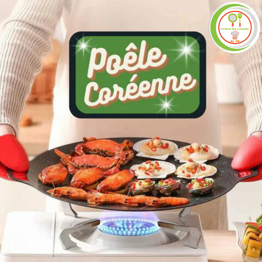 CoreAn-POELE™️ : La révolution culinaire coréenne à votre table - Plaque BBQ pour feux gaz et électriques sympamacuisine