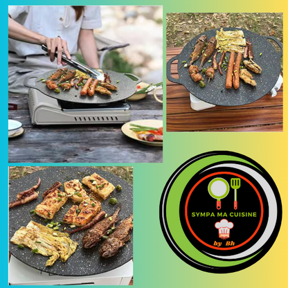 CoreAn-POELE™️ : La révolution culinaire coréenne à votre table - Plaque BBQ pour feux gaz et électriques sympamacuisine