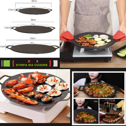 CoreAn-POELE™️ : La révolution culinaire coréenne à votre table - Plaque BBQ pour feux gaz et électriques sympamacuisine