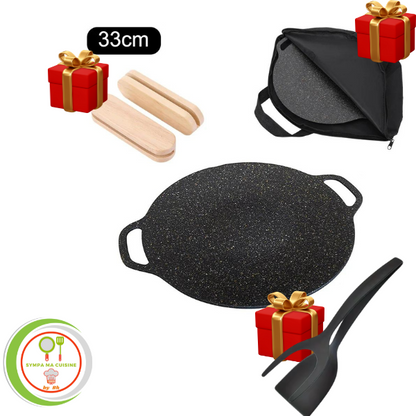 CoreAn-POELE™️ : La révolution culinaire coréenne à votre table - Plaque BBQ pour feux gaz et électriques sympamacuisine