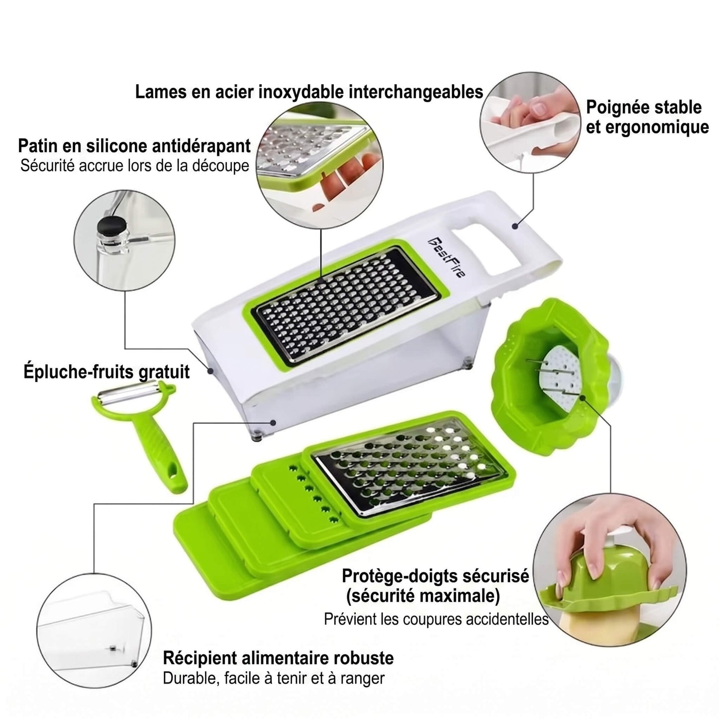 Madoline Cuisine MasterMandoline V6 details 