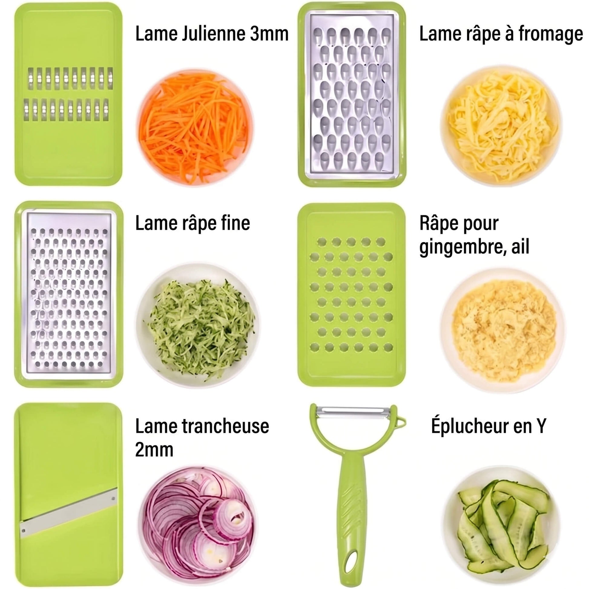 Madoline Cuisine MasterMandoline V6 5 lames eplucheur