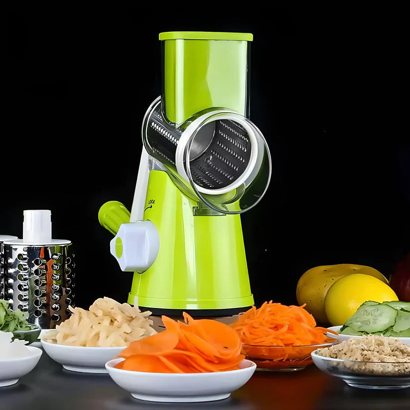 Mandoline Cuisine SpinnerSlice utilisation polyvalente couleur vert pistache