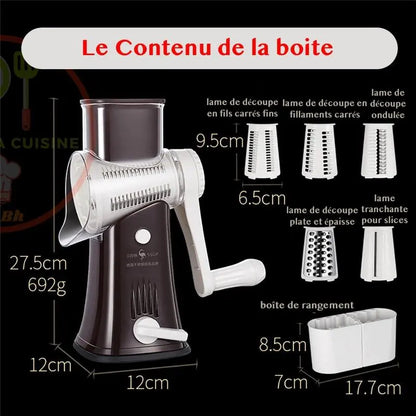 Magic Vegan Rotate Peeler™ tout en un, une râpe de rêve ! sympamacuisine