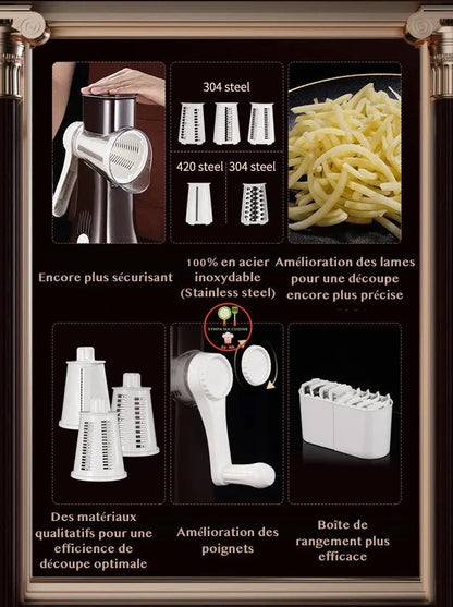 Magic Vegan Rotate Peeler™ tout en un, une râpe de rêve ! sympamacuisine