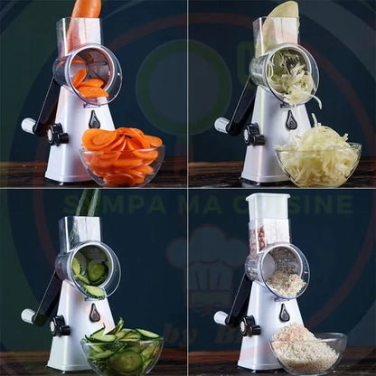 Magic Vegan Rotate Peeler™ tout en un, une râpe de rêve ! sympamacuisine