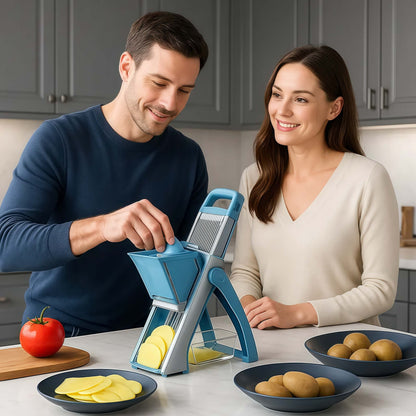 mandoline cuisine Mandoline DicerPro monsieur et femme coupe legumes avec