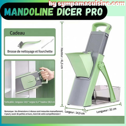 mandoline cuisine Mandoline DicerPro cert menthe