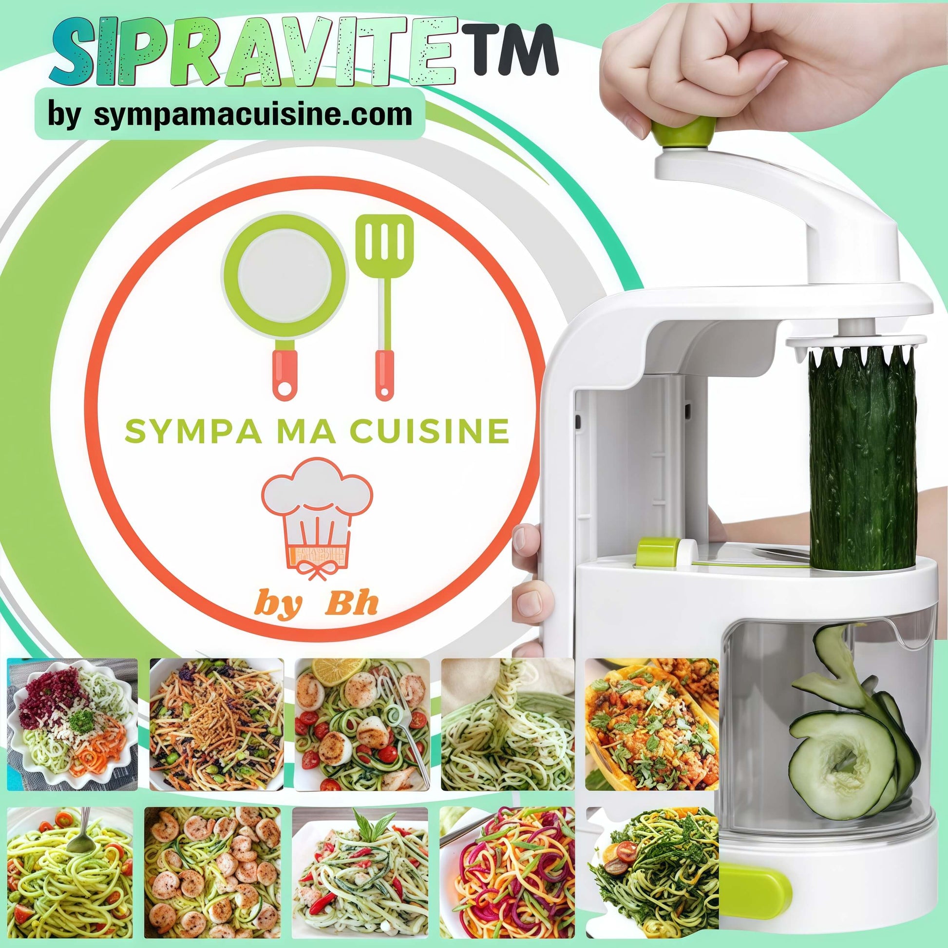 mandoline cuisine SpiRAViTe appreil efficient simple a utiliser