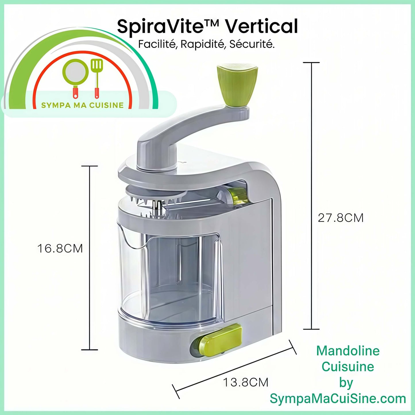 mandoline cuisine SpiRAViTe facilite rapidite securite