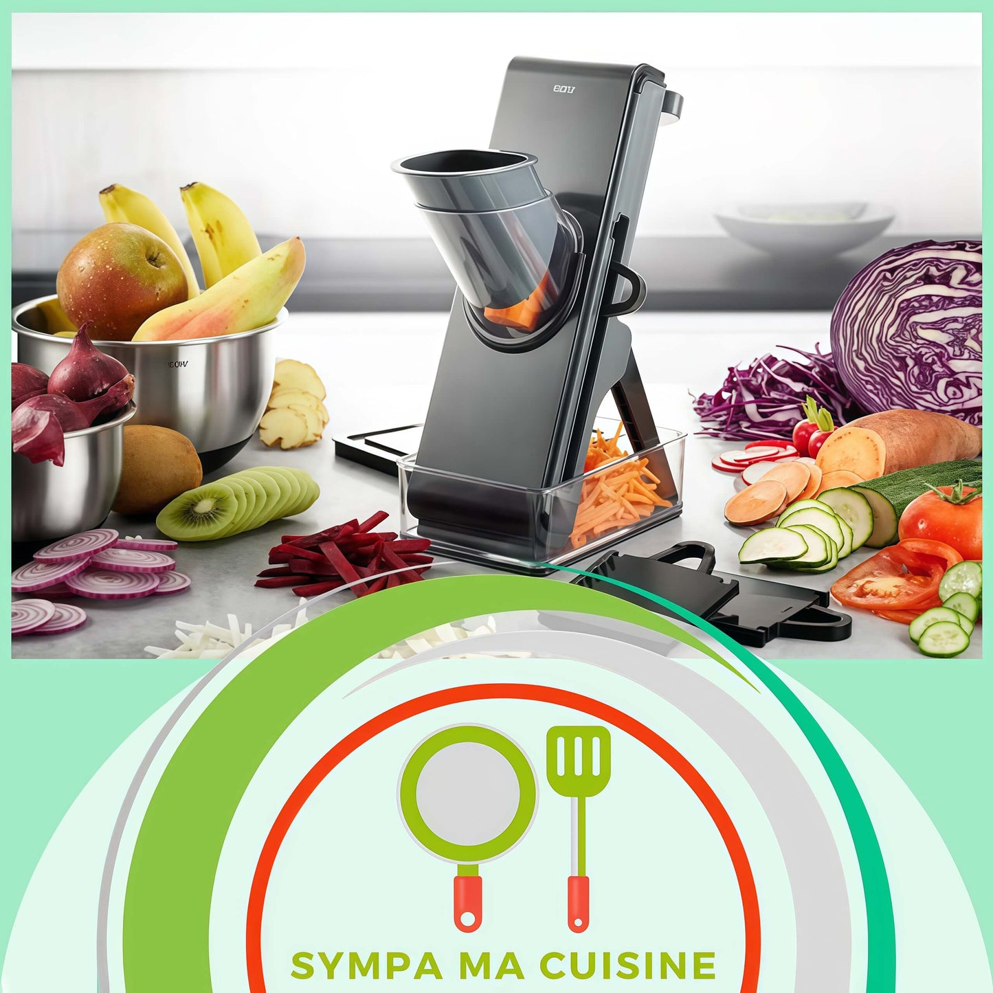 mandoline cuisine manDoSlice appareil qui respire la qualite