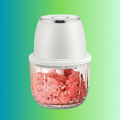 mini hachoir NutriChop blanc ivoire vert
