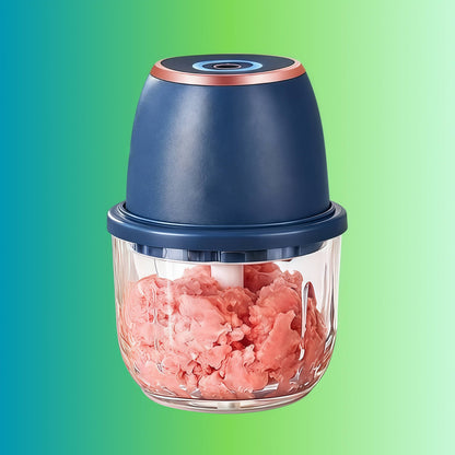mini hachoir NutriChop bleu roi vert