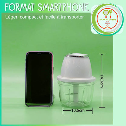 mini hachoir NutriChop format smartphone