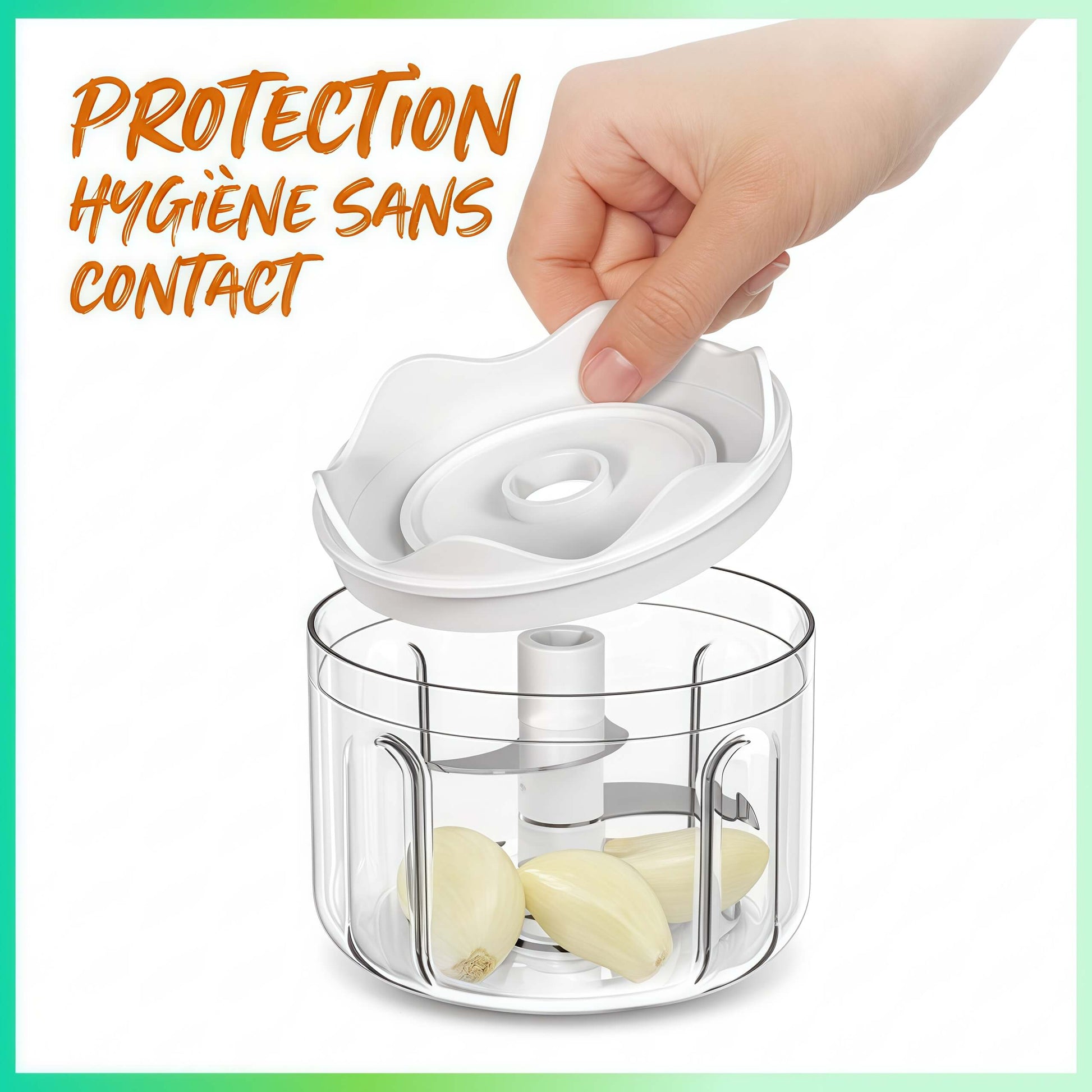 mini hachoir NutriChop protection hygiene sans contact