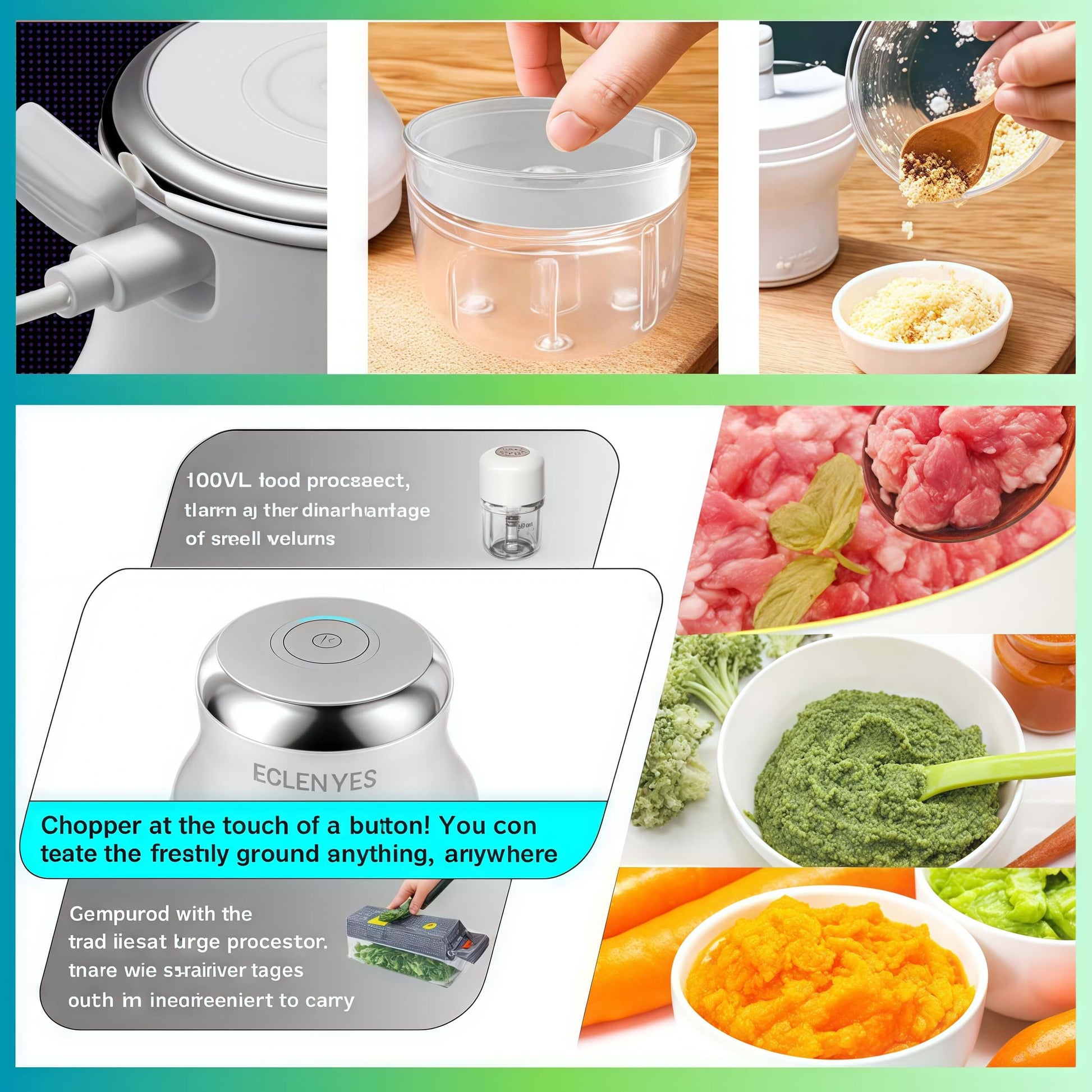 mini hachoir PixiChop la puissance au bout des doigts 