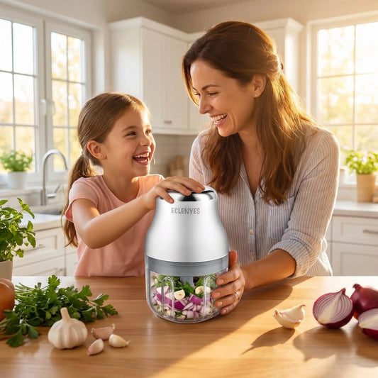 mini hachoir PixiChop maman fillette lutilient en toute simplicite