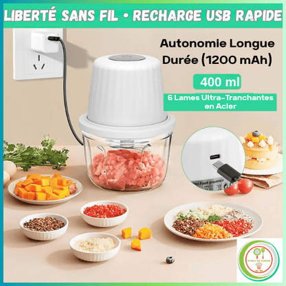 mini hachoir electrique recharge usb rapide