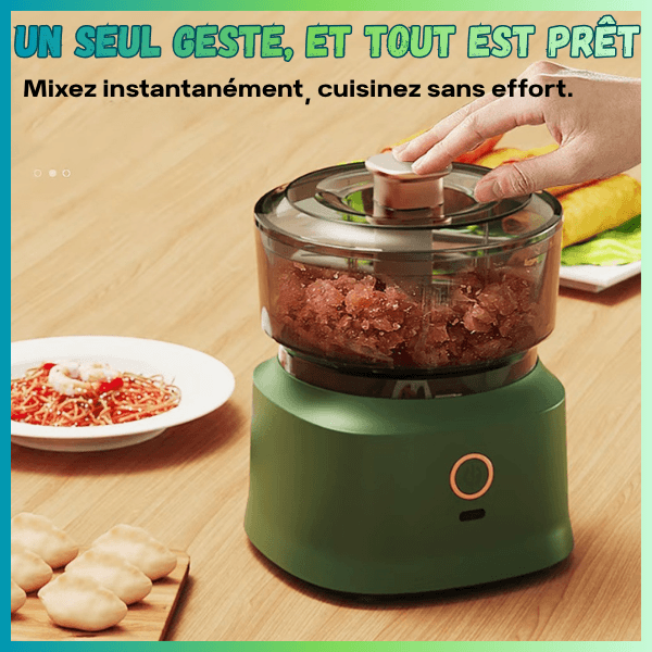 mini hachoir ectrique un seul geste mixage instantane