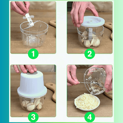 mini hachoir electrique hachage ail