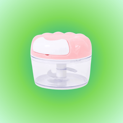 mini hachoir hache eclair rose poudre