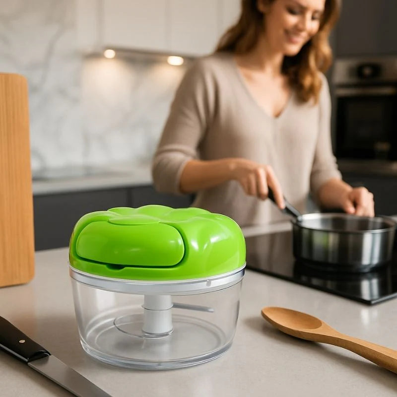 mini hachoir hache eclair table femme cuisine