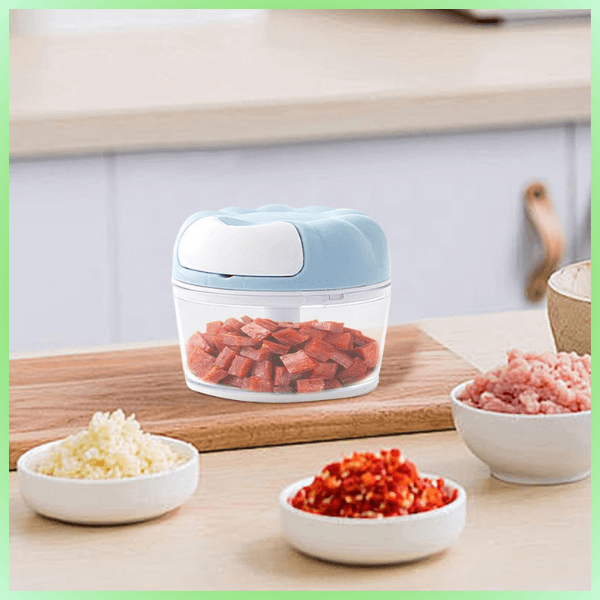 mini hachoir hachage parfait viande poivrons ail