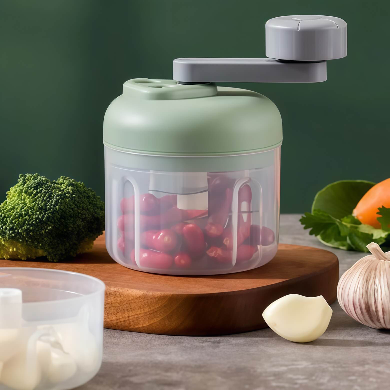 mini hachoir maniperle vert basilic 250ml