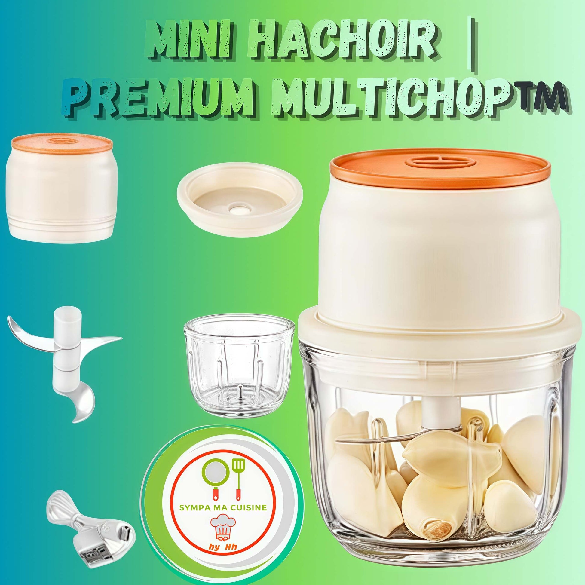 mini hachoir multichop pieces de qualite