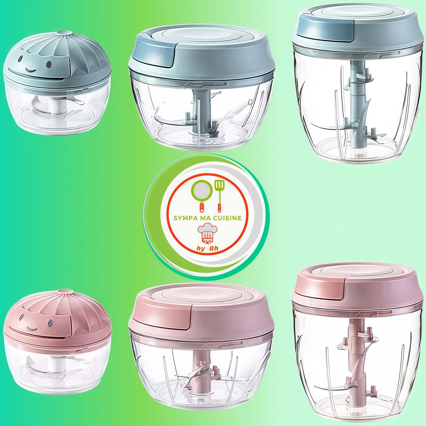 mini hachoir purehach les trois tailles