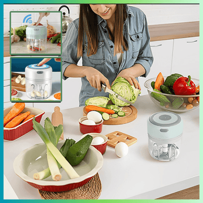 mini hachoir simple dusage vert menthe