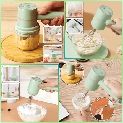 mini hachoir vert sauge multifonctions