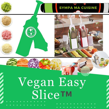 Vegan Easy Slice™, une trancheuse de qualité, la trancheuse à légumes efficace et innovante. - {{ sympamacuisine }}