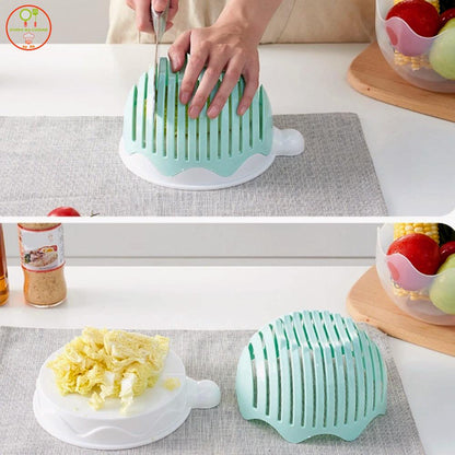 Genious Salad Maker™ : des salades fraîches, prêtes en un temps record ! sympamacuisine