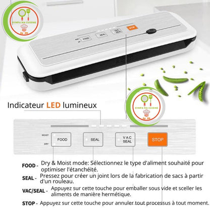 Le Vacuum Sealer™  Votre allié parfait pour une conservation optimale de tous vos aliments, pour une conservation sous vide pour de la viande, poissons et infusions en grande quantité.| Cuisine sympamacuisine