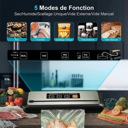 Le Vacuum Sealer™  Votre allié parfait pour une conservation optimale de tous vos aliments, pour une conservation sous vide pour de la viande, poissons et infusions en grande quantité.| Cuisine sympamacuisine